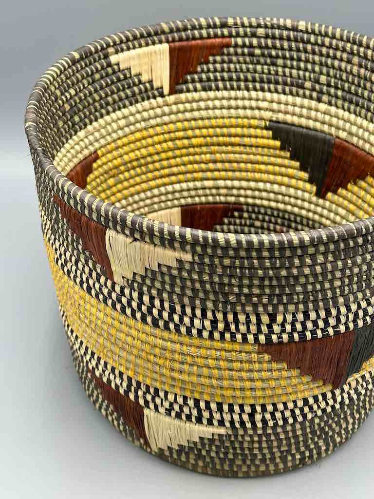 Large flared-top Batwa basket