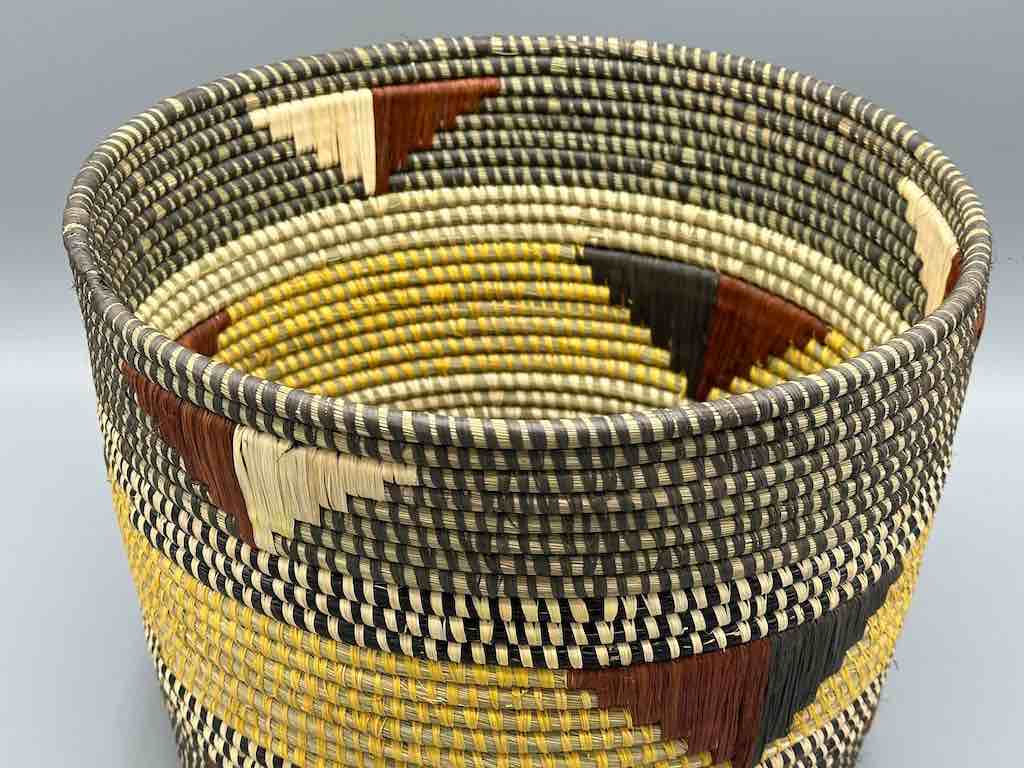 Large flared-top Batwa basket
