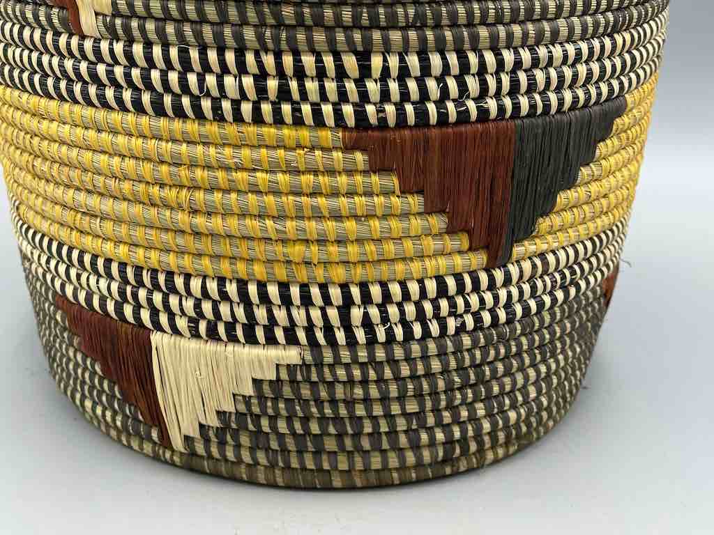Large flared-top Batwa basket