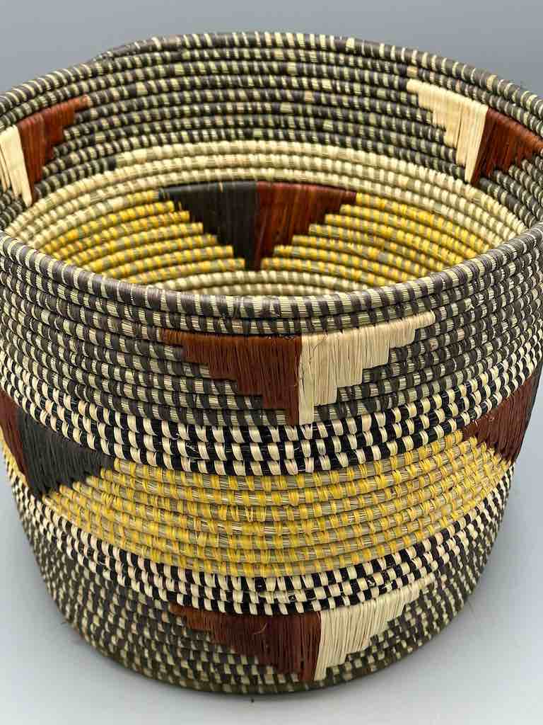 Large flared-top Batwa basket