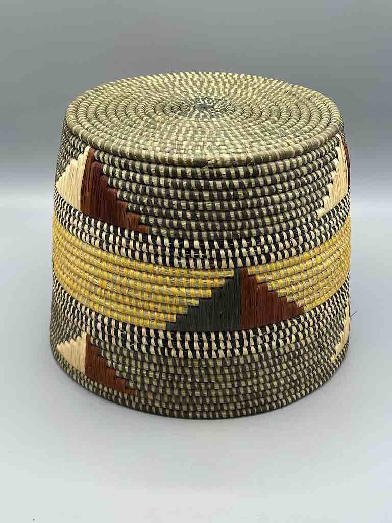 Large flared-top Batwa basket