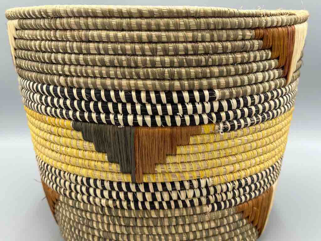 Large flared-top Batwa basket