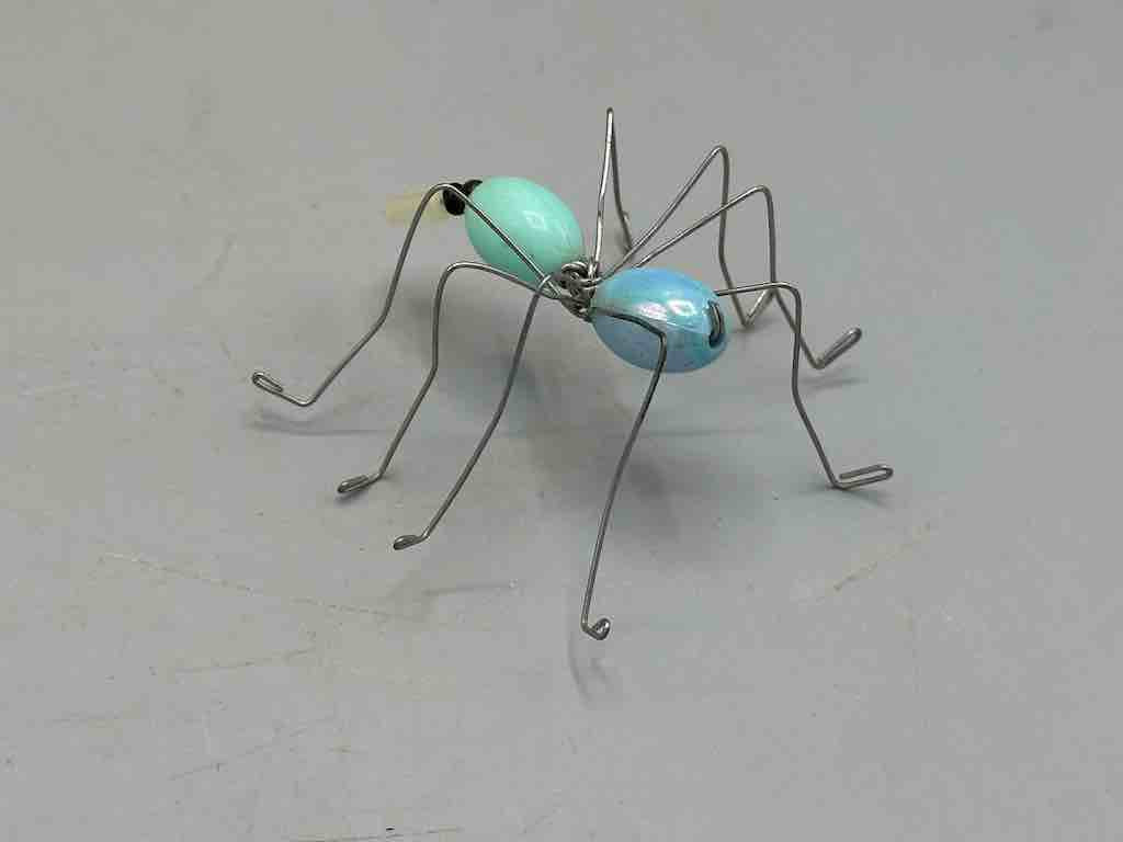 Beaded Wire Decor African Small Pastel Spider Insect