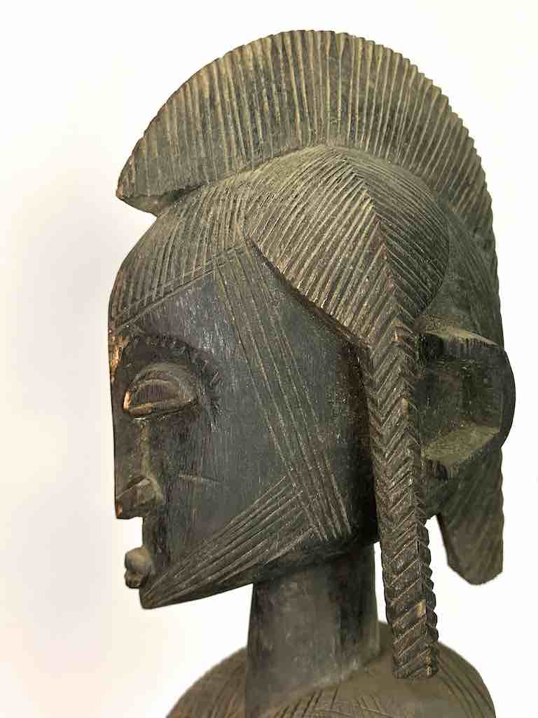 Dogon In-Line Primordial Couple Ancestor Spirit Statue | 23" - Mali