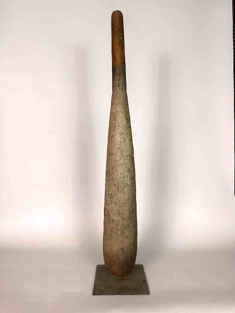 Very Old Used Moba Pestle, on Base - Togo