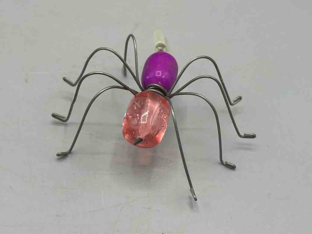 Beaded Wire Decor African Small Grape Head Spider Insect