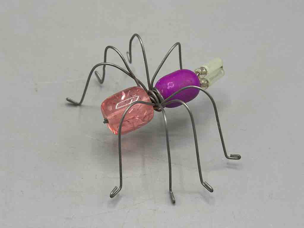 Beaded Wire Decor African Small Grape Head Spider Insect