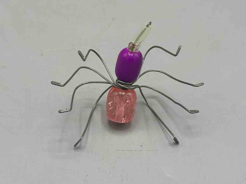 Beaded Wire Decor African Small Grape Head Spider Insect