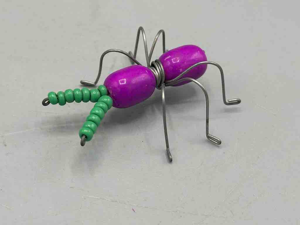 Beaded Wire Decor African Small Grape Ant Insect