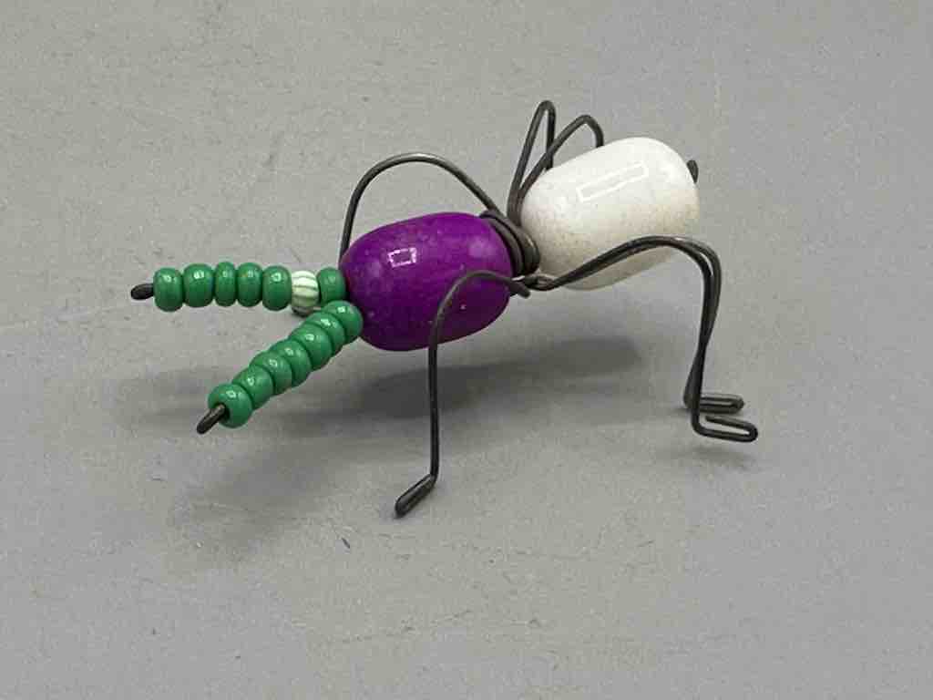 Beaded Wire Decor African Small Grape Head Ant Insect