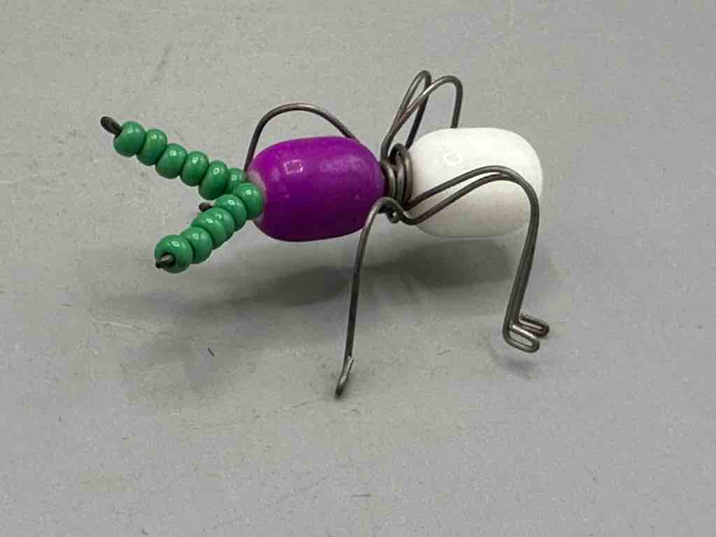 Beaded Wire Decor African Small Grape Head Ant Insect