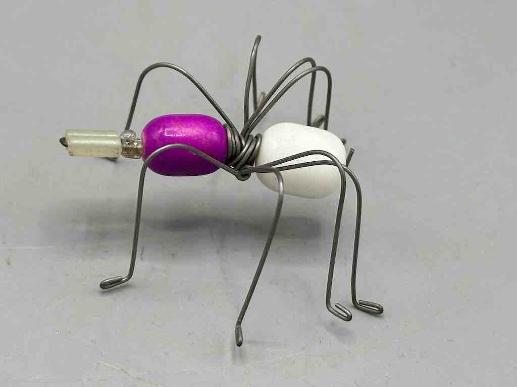 Beaded Wire Decor African Small Grape Head Spider Insect