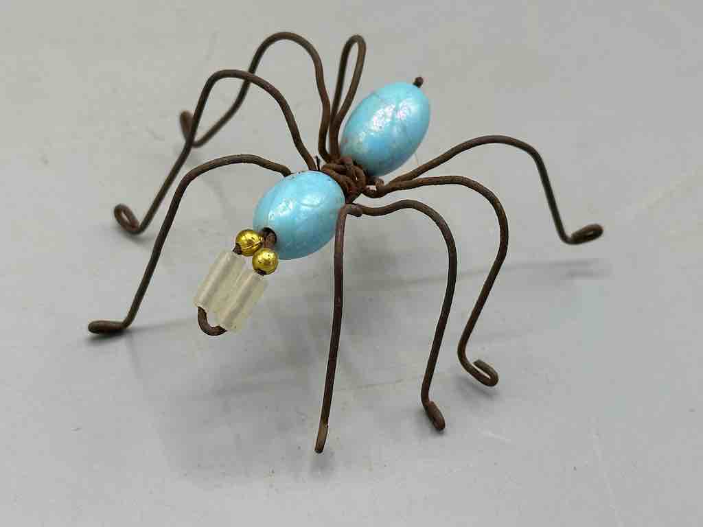 Beaded Wire Decor African Small Pastel Spider Insect