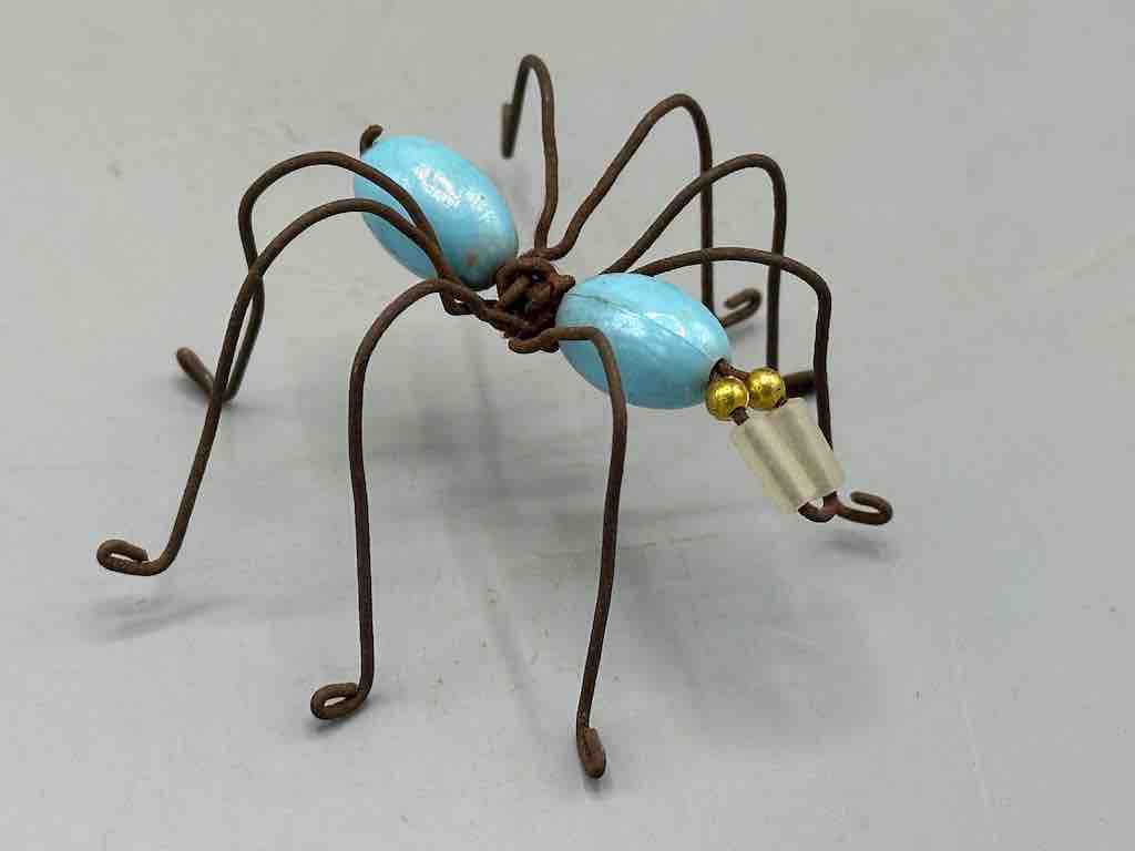 Beaded Wire Decor African Small Pastel Spider Insect