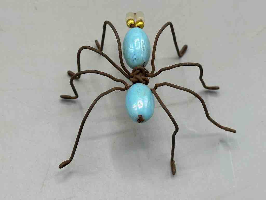 Beaded Wire Decor African Small Pastel Spider Insect