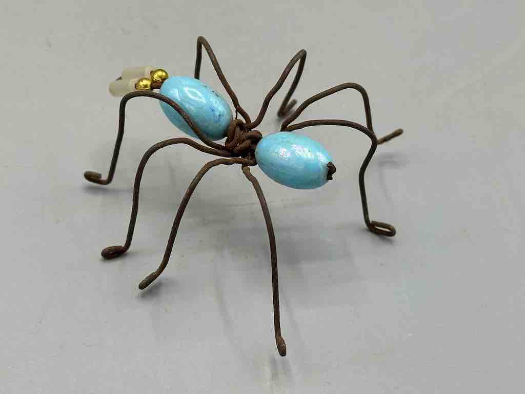 Beaded Wire Decor African Small Pastel Spider Insect