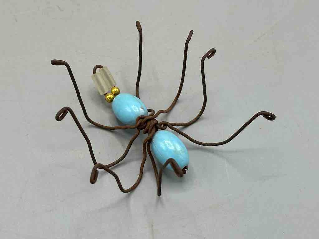 Beaded Wire Decor African Small Pastel Spider Insect