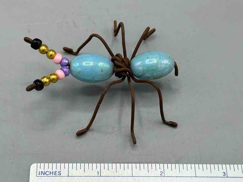 Beaded Wire Decor African Small Pastel Ant Insect