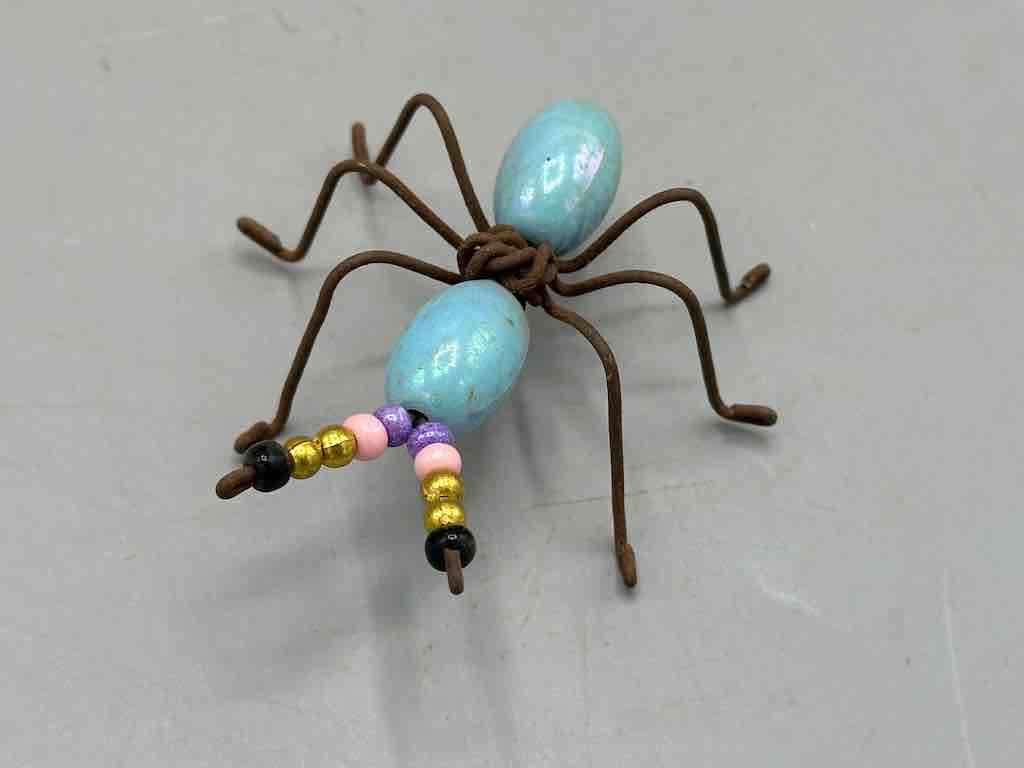 Beaded Wire Decor African Small Pastel Ant Insect