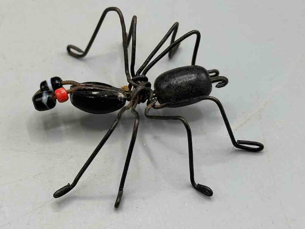 Beaded Wire Decor African Small Pastel Spider Insect