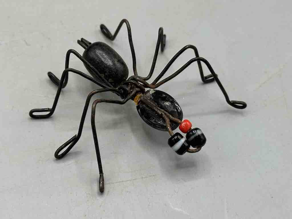 Beaded Wire Decor African Small Pastel Spider Insect