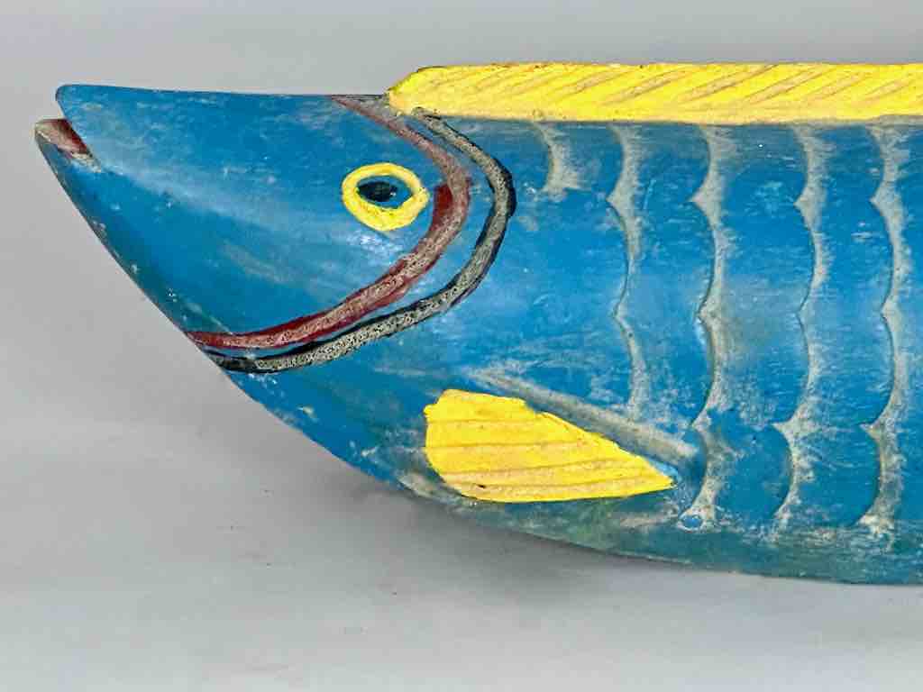 Medium Size Bozo Blue Fish Puppet Sculpture | 18"