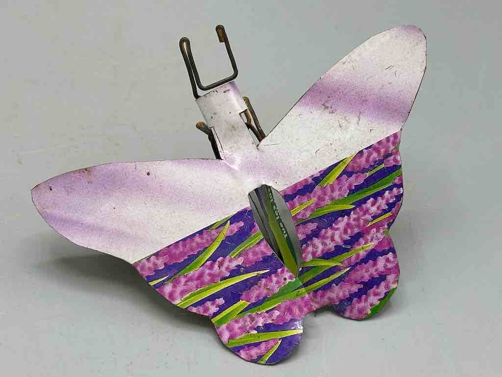 Recycled Metal Decor African Butterfly Insect