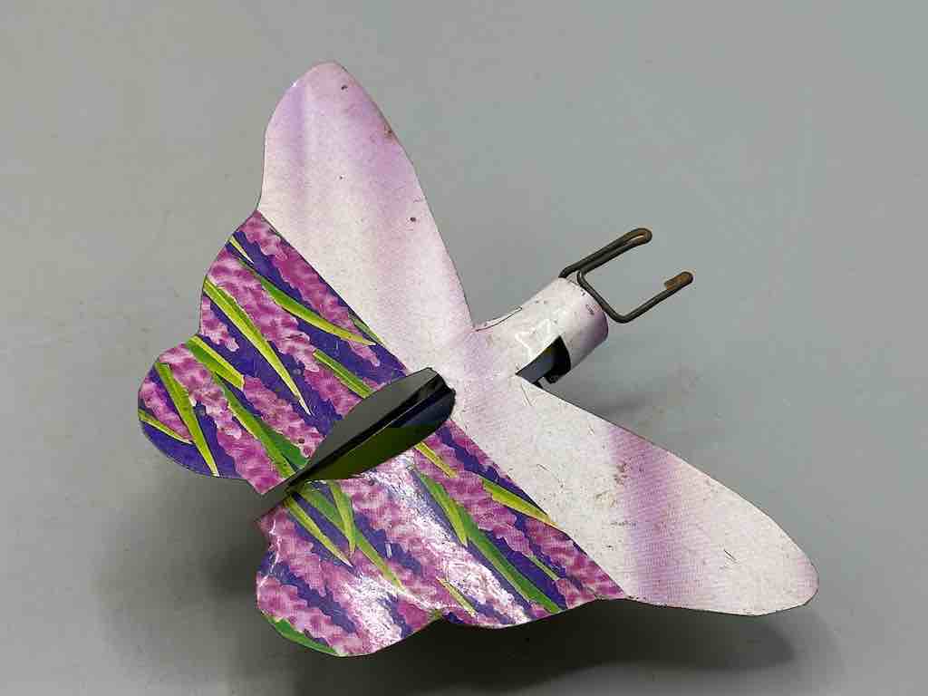 Recycled Metal Decor African Butterfly Insect