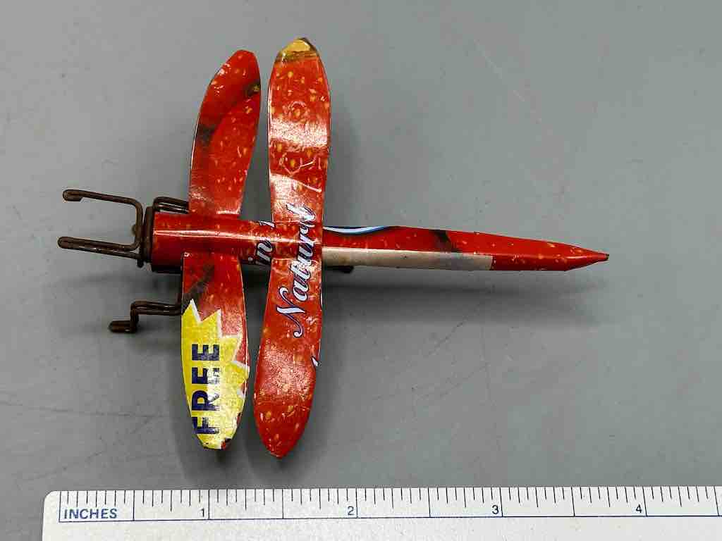 Recycled Metal Decor African Dragonfly Insect