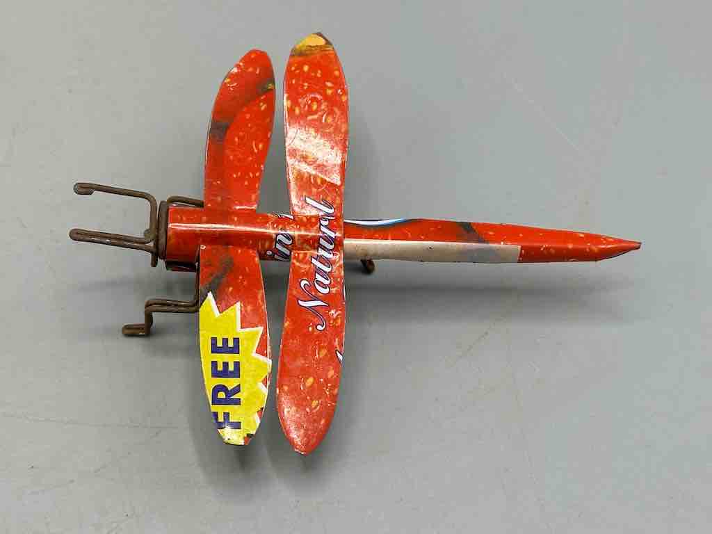 Recycled Metal Decor African Dragonfly Insect