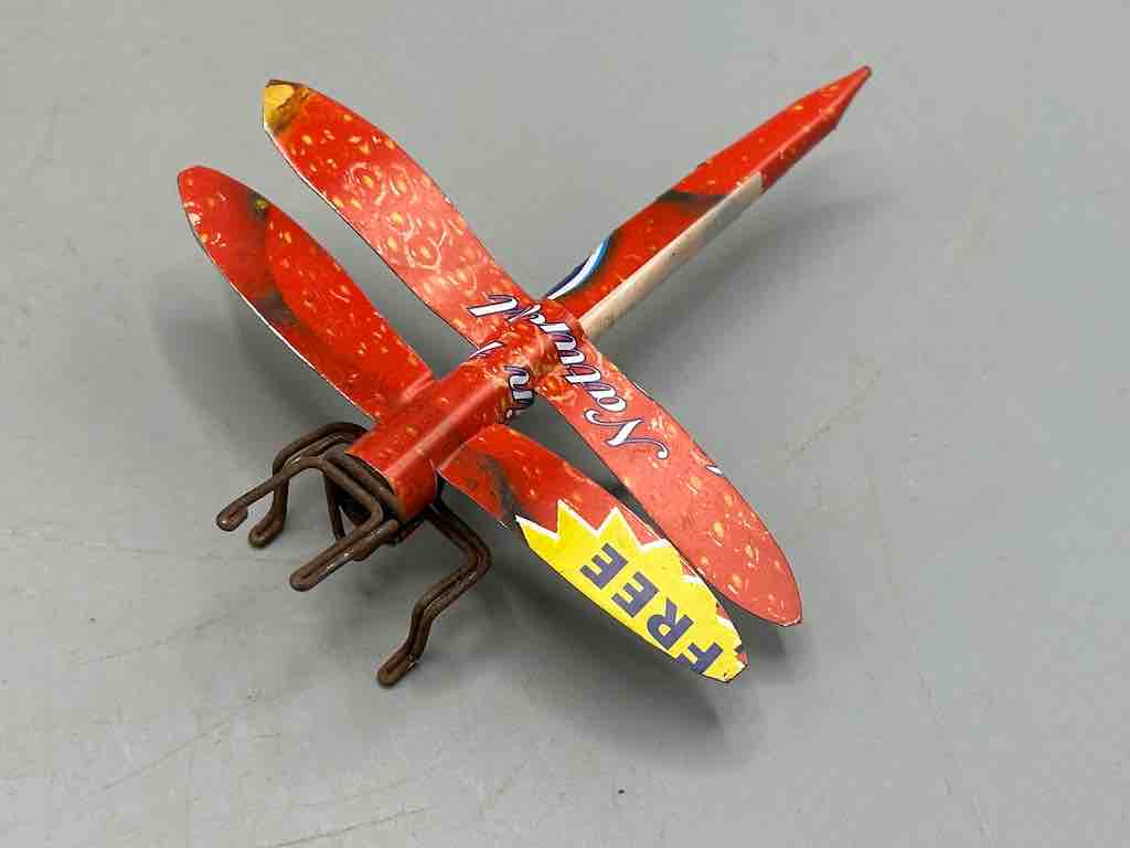 Recycled Metal Decor African Dragonfly Insect