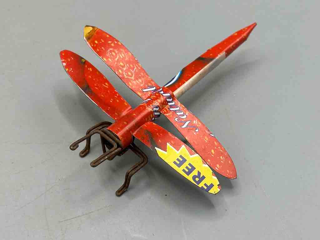 Recycled Metal Decor African Dragonfly Insect