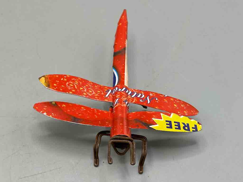 Recycled Metal Decor African Dragonfly Insect