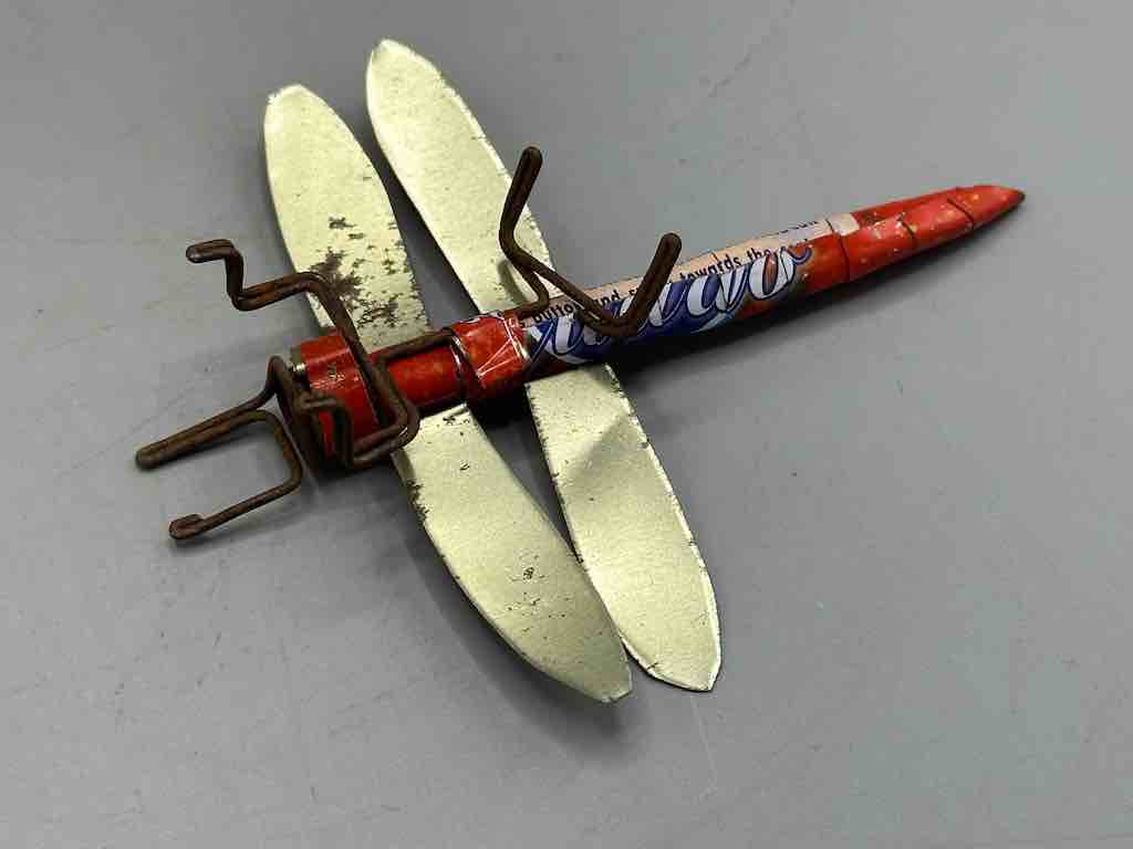 Recycled Metal Decor African Dragonfly Insect