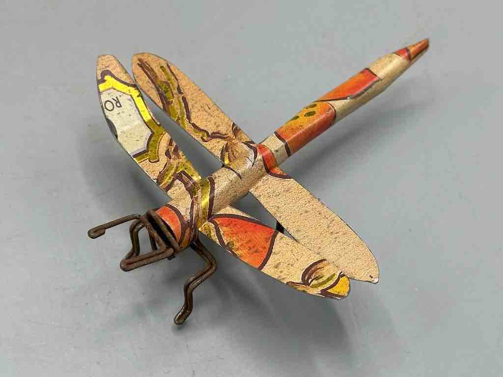 Recycled Metal Decor African Dragonfly Insect