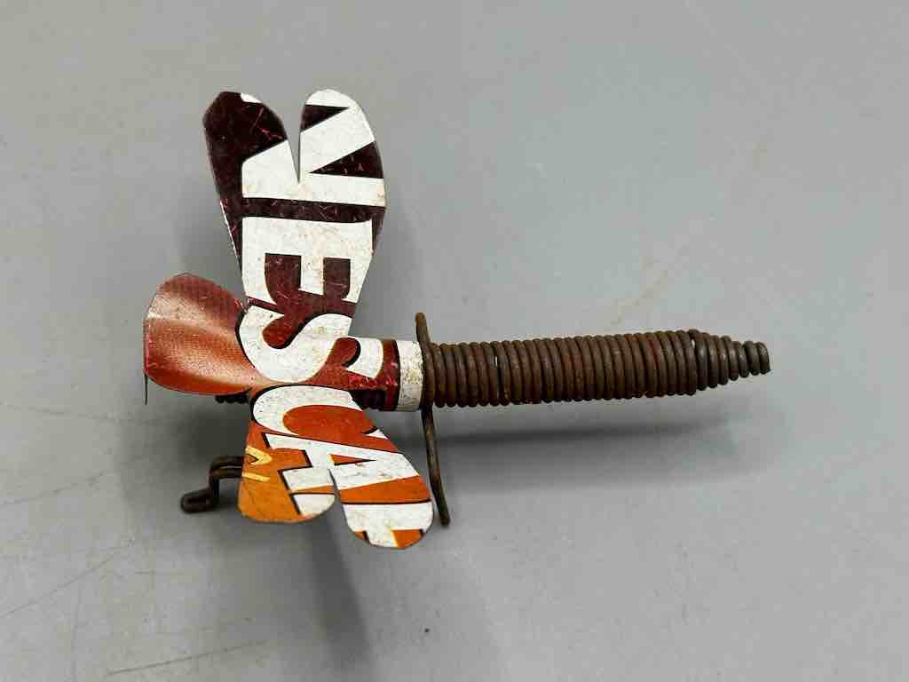 Recycled Metal Coiled Wire Decor African Dragonfly Insect