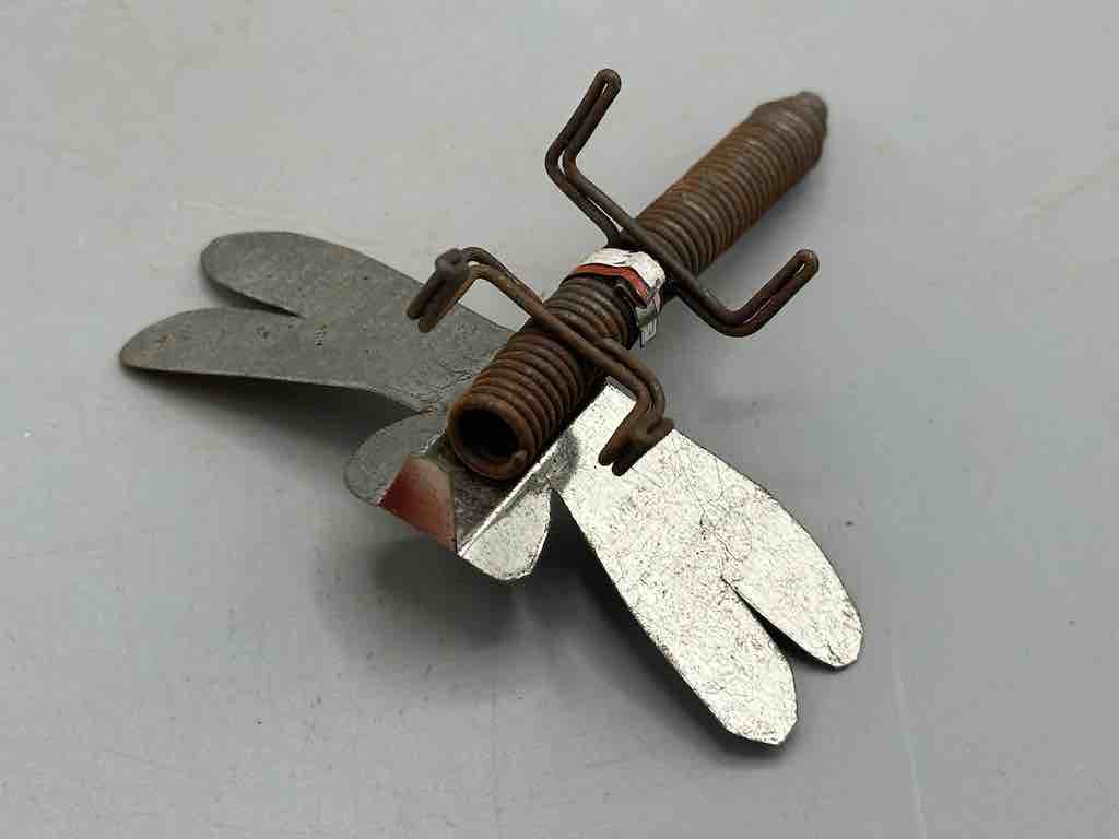 Recycled Metal Coiled Wire Decor African Dragonfly Insect