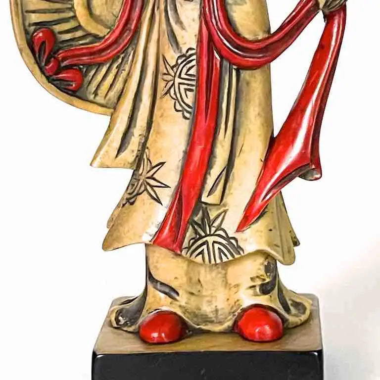 Set of 3 Hand-Carved Soapstone Vietnamese Ladies Figures
