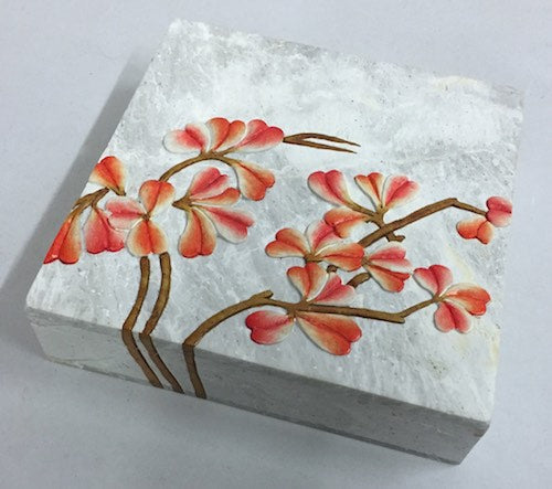 Flowering Vines - Soapstone Trinket Decor Box - 4 sizes