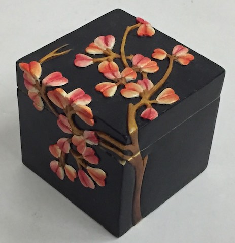 Flowering Vines - Soapstone Trinket Decor Box - 4 sizes