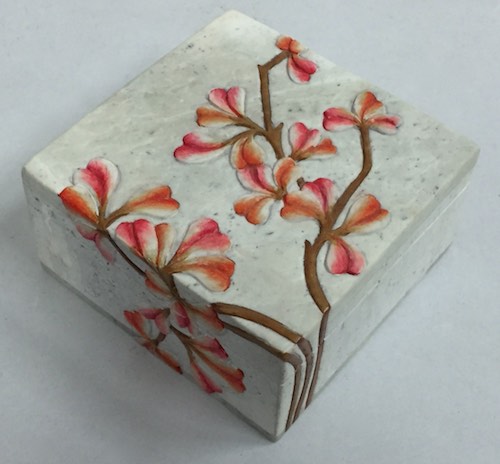 Flowering Vines - Soapstone Trinket Decor Box - 4 sizes