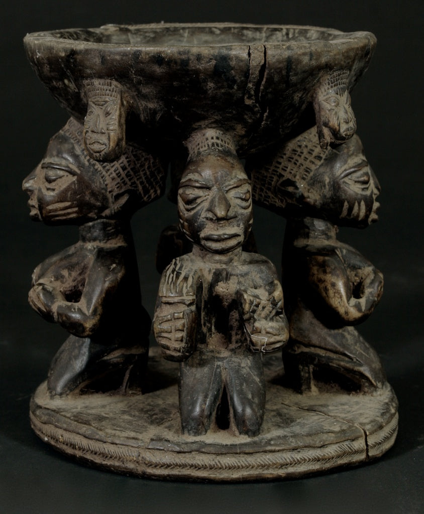 Yoruba aguere ritual offering bowl - Nigeria