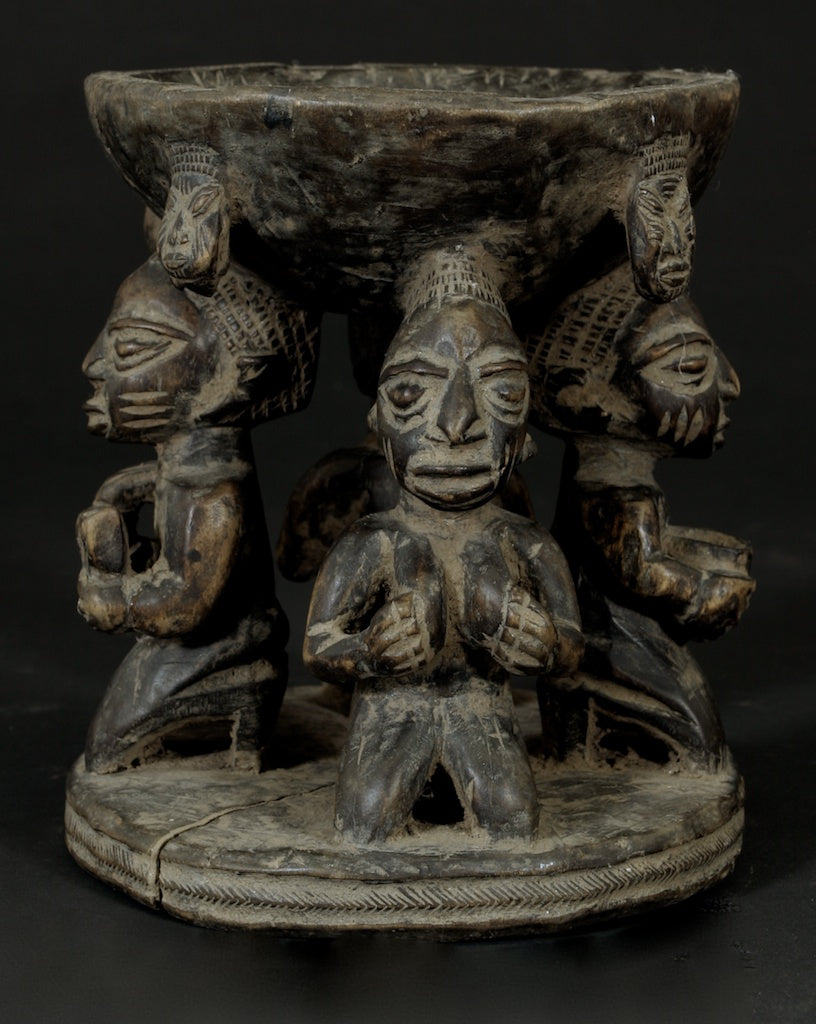 Yoruba aguere ritual offering bowl - Nigeria