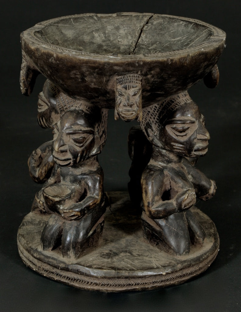 Yoruba aguere ritual offering bowl - Nigeria