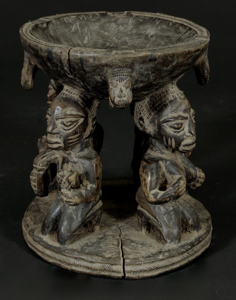 Yoruba aguere ritual offering bowl - Nigeria