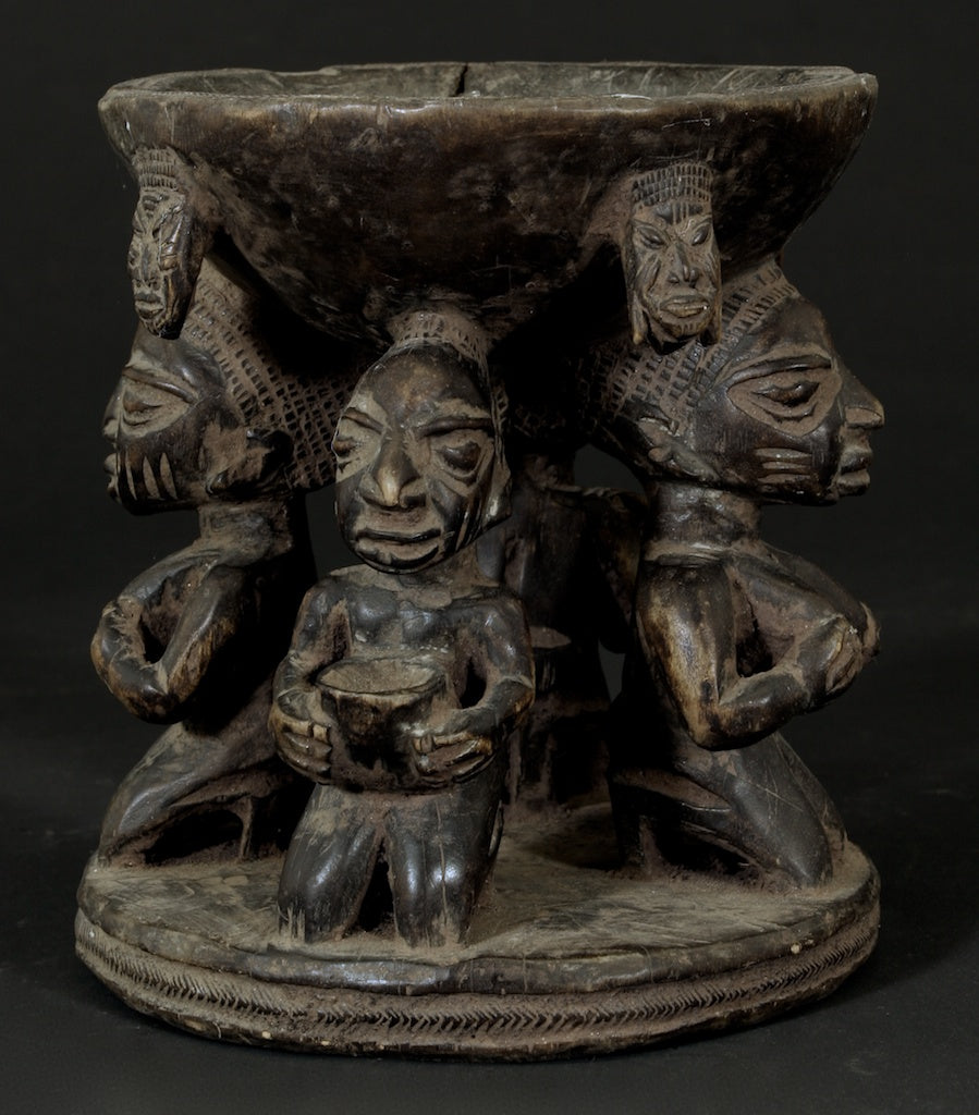 Yoruba aguere ritual offering bowl - Nigeria