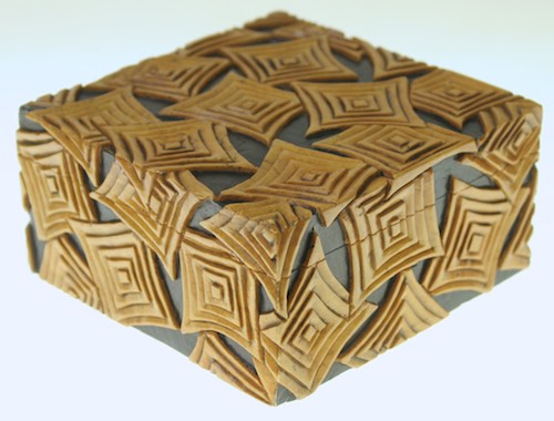 Multiple Square Design - Square Soapstone Trinket Decor Box