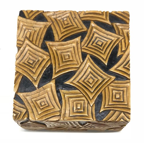 Multiple Square Design - Square Soapstone Trinket Decor Box