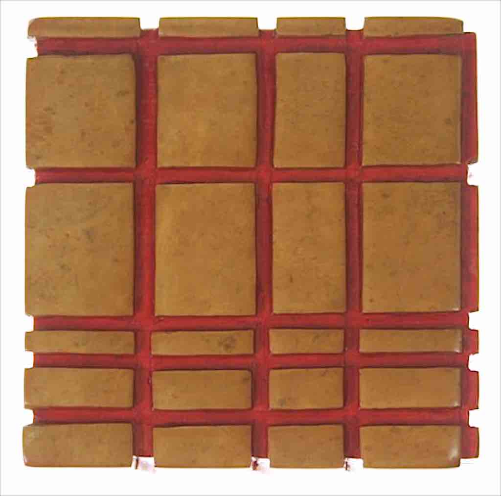 Abstract Crossed Lines - Small Cube Soapstone Trinket Decor Box