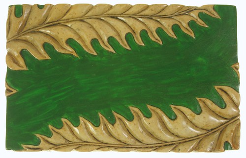 Fern Rectangular Soapstone Trinket Decor Box - 3 colors